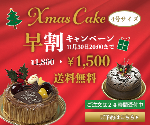 Xmas Cake S Banner 日々の小さな一歩